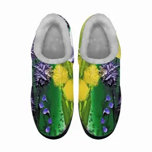 Men Blossoms Cotton Slippers