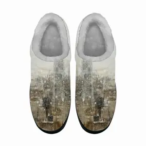 Men One Winter Day Cotton Slippers