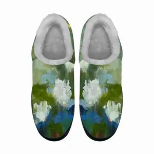 Men Water Lilies 1 Cotton Slippers