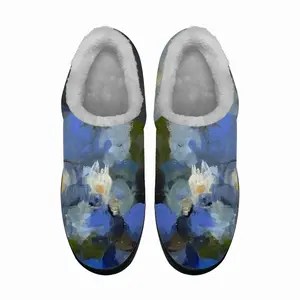 Men Water Lilies Cotton Slippers