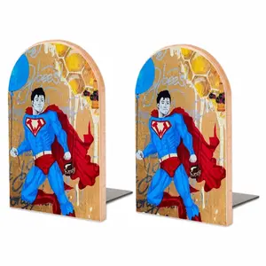 Winnieman - Superman Gold Honey Bookends