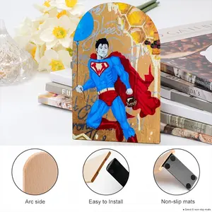 Winnieman - Superman Gold Honey Bookends