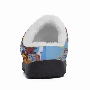 Men Two Autumn Trees Cotton Slippers