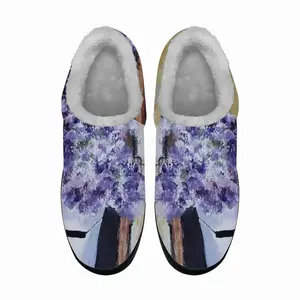 Men Window Flowers Cotton Slippers