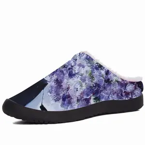 Men Window Flowers Cotton Slippers