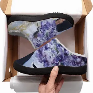 Men Window Flowers Cotton Slippers