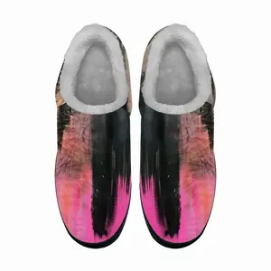 Men Pink Garden Cotton Slippers