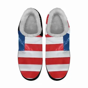 Men Pubic Flag United States Cotton Slippers