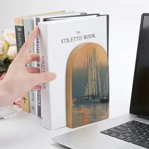 Sailboats With Sun Reflection Bookends