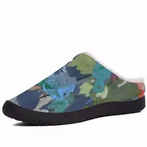 Men Flowers In The Fall Cotton Slippers