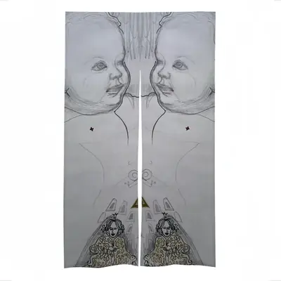 Baby - Drawing Pencil Door Curtains