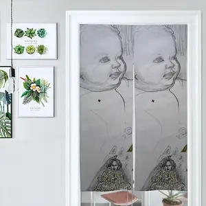 Baby - Drawing Pencil Door Curtains