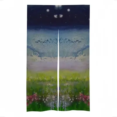 Field In Summer Twilight Door Curtains