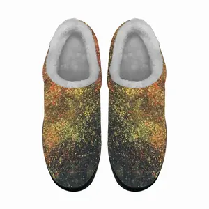 Men Golden Drops Cotton Slippers