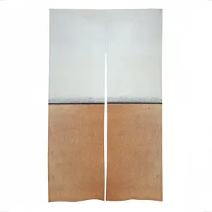 Black And White Over Copper Door Curtains