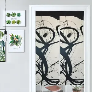 Hebe Royal Abstract Door Curtains