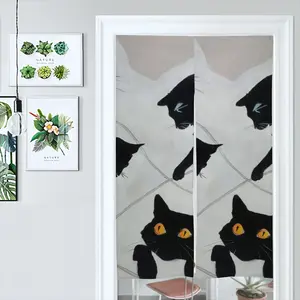 Cats With Thread Door Curtains