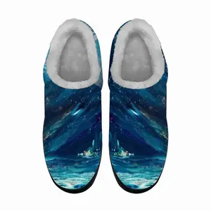 Men Scottish Starry Night Cotton Slippers