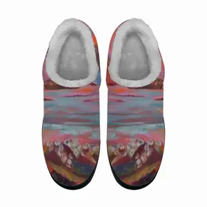 Men Red Skies Cotton Slippers