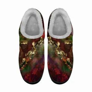 Men Red And Gold Selva Cotton Slippers