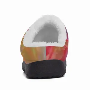 Men Red Landscapes Cotton Slippers