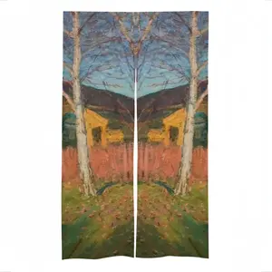 Octobervalino Village Door Curtains