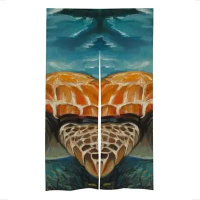 Caribbean Turtle Ii Door Curtains