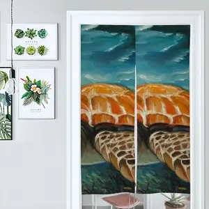 Caribbean Turtle Ii Door Curtains