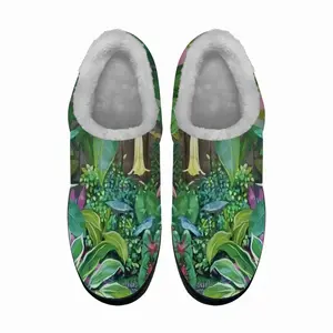 Men Bluebird In The Garden Cotton Slippers