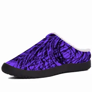 Men Purple Swirl Cotton Slippers