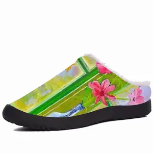 Men Flowers By The Window Cotton Slippers