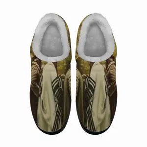 Men Jewish Pilgrims At The Western Wall Cotton Slippers