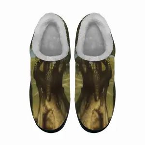 Men Old Olive Cotton Slippers