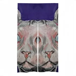 Bald Cat Door Curtains