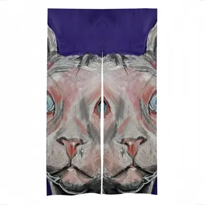 Bald Cat Door Curtains