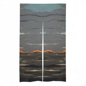 Melting Sun Door Curtains