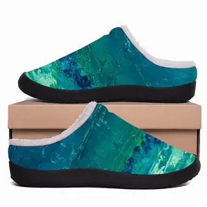 Men The Waves Seascape Cotton Slippers