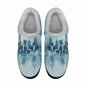 Men Blue City Cotton Slippers