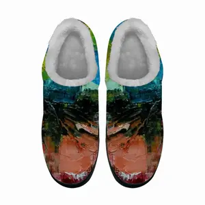 Men Colored Abstract Cotton Slippers