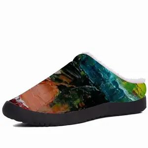 Men Colored Abstract Cotton Slippers