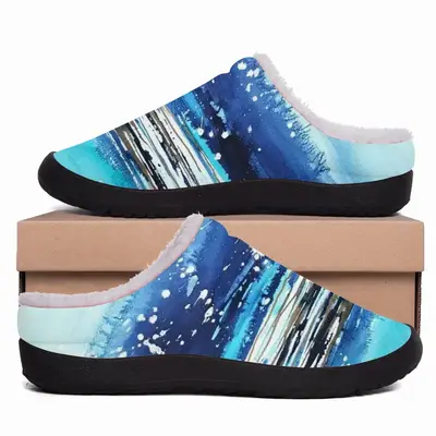 Men Waters Imaginary Seascape Cotton Slippers