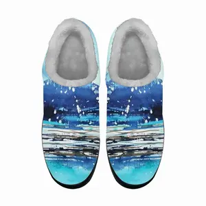 Men Waters Imaginary Seascape Cotton Slippers