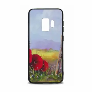 Fence Poppies Samsung S9 Phone Case