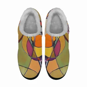 Men Fake Stained Glass 1 Cotton Slippers