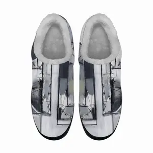 Men Peter Green Cotton Slippers