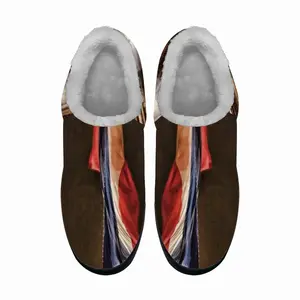 Men Die Flagge Senken Cotton Slippers