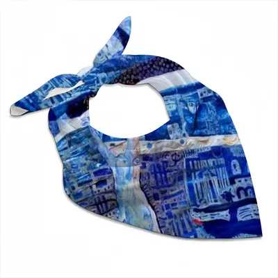 True Blue Silk Kerchief