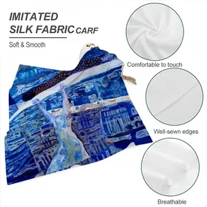 True Blue Silk Kerchief