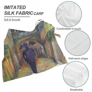 Istanbul On A Rainy Night Silk Kerchief