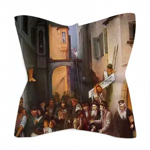 Old Warshaw Jewish Street Silk Kerchief